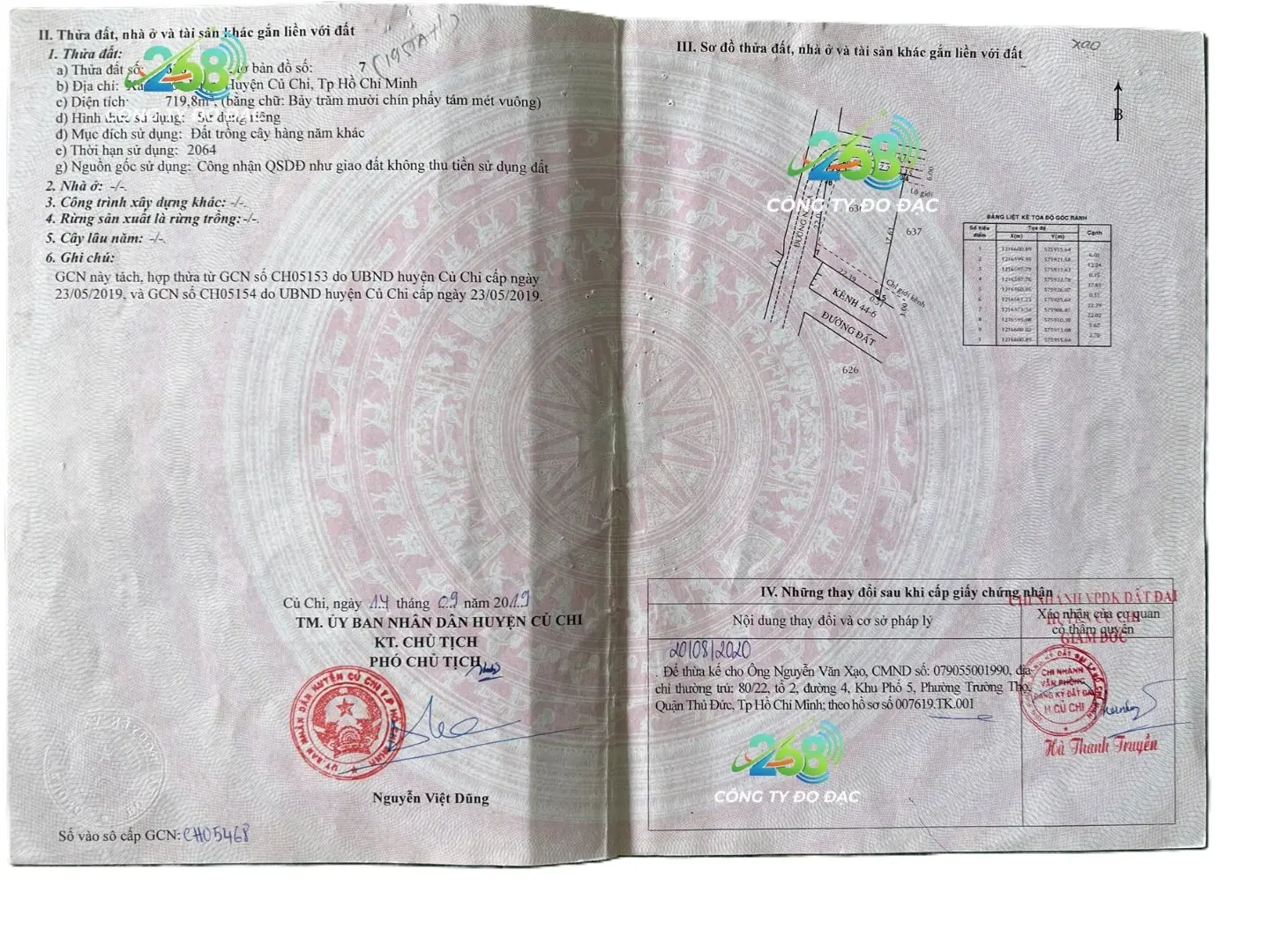 bản vẽ quyền sử dụng đất